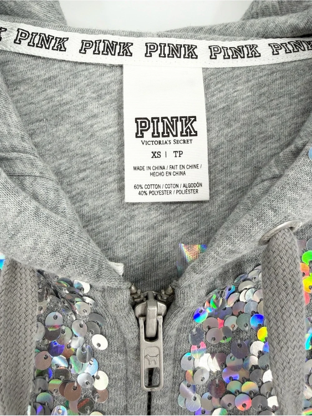Pink Victorias Secret Sequin Hoodie Fashion Show 2013 - Picture 4 of 14